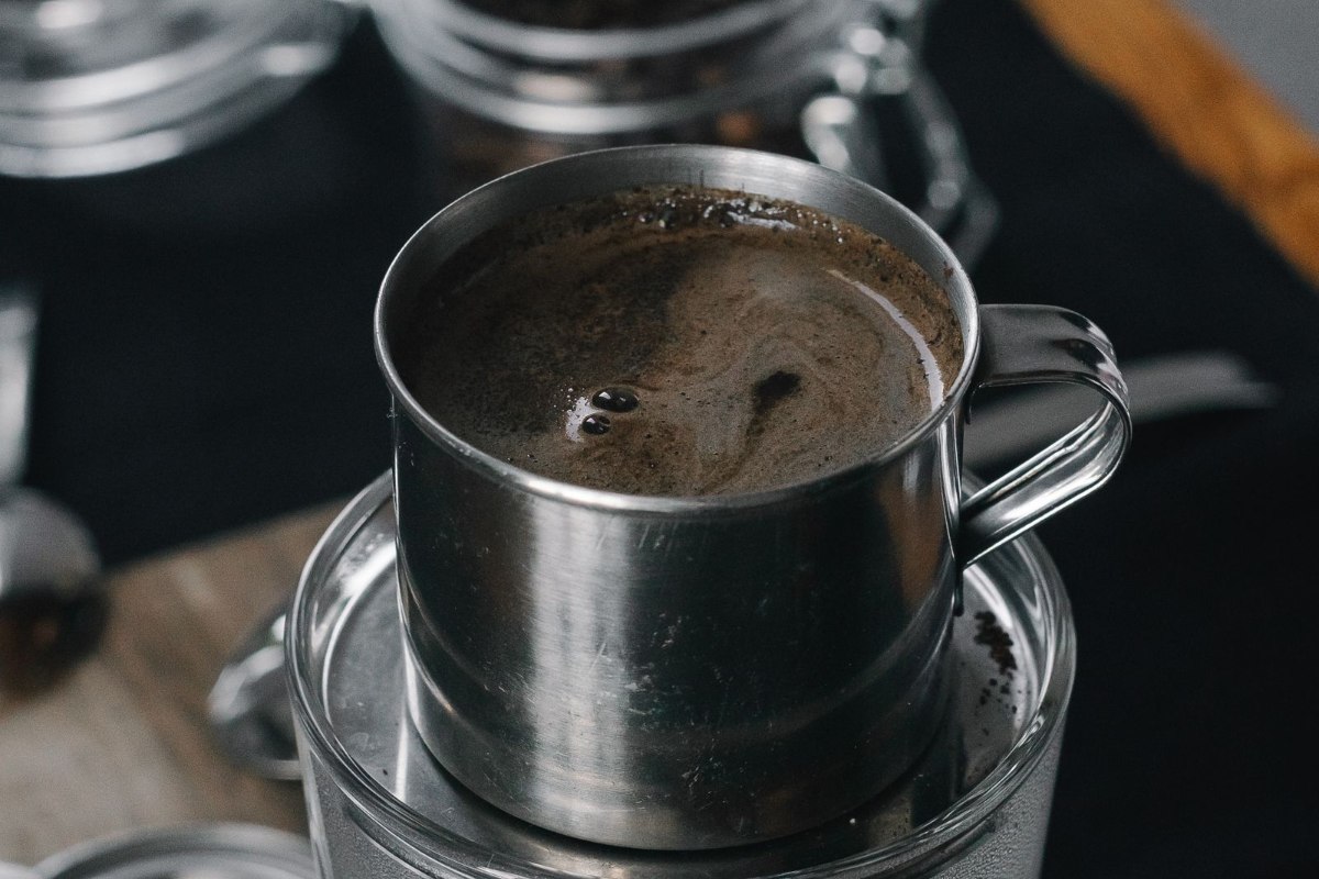ベトナムコーヒーとフィン